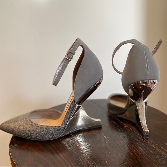 Jimmy Choo Kade techno glitter wedges - Picture 10 of 14